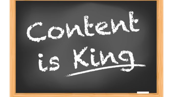 Content is King Content is King