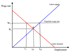 Market Clearing Wage Graph