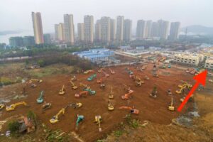 Wuhan Hospital Caves In and Falls Down