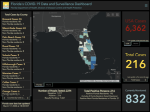 Coronavirus COVID19 Live Interactive Map Of Florida