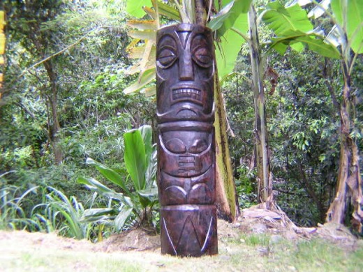 Ancient Polynesian contemporary art pieces