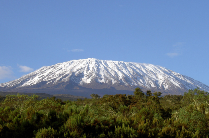 Mount Kilimanjaro Melting Ice Top